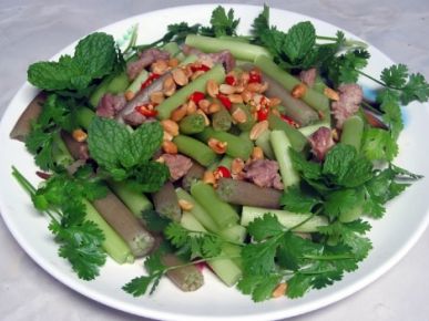 Cách làm gỏi bông hẹ ngon tại nhà